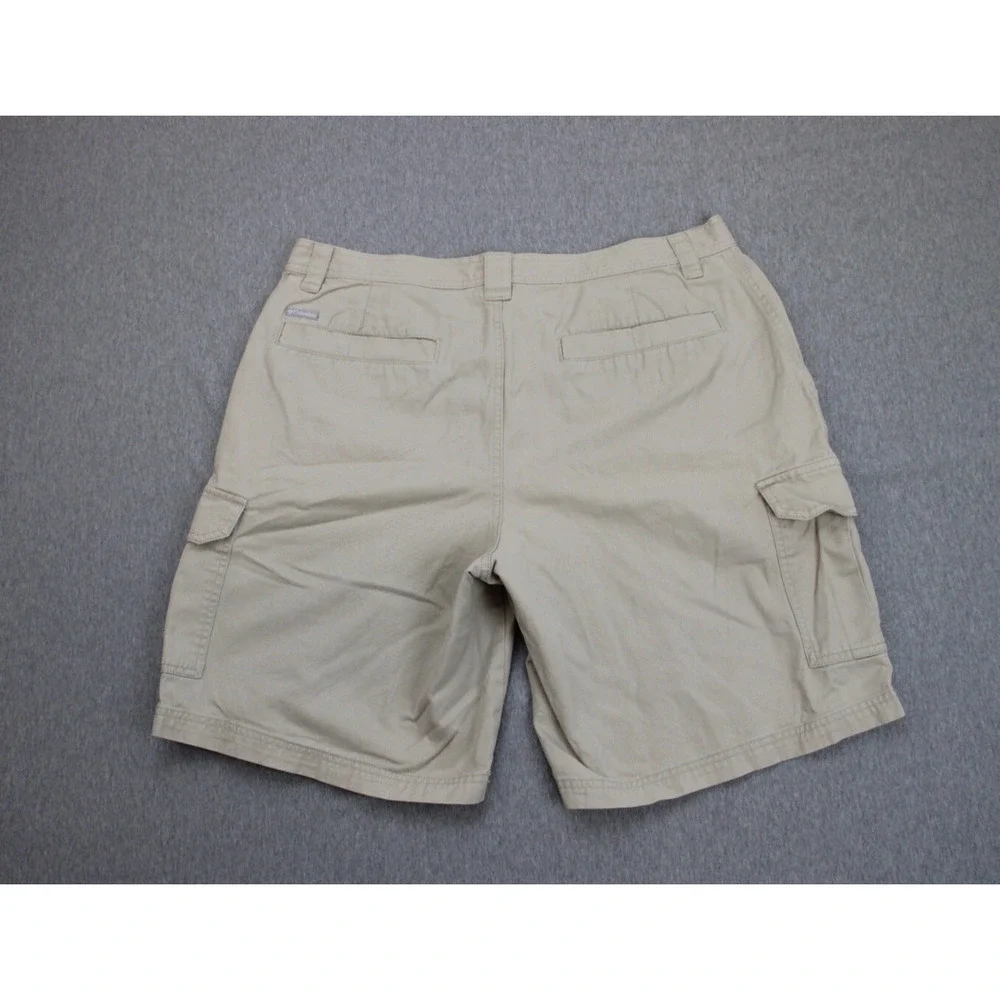 Columbia Shorts Mens 36 Beige 100%‎ Cotton Cargo Omni-Shade 10
